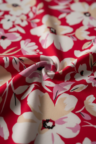 SWIMWEAR FABRIC WITH PRETTY FLORAL PRINT
