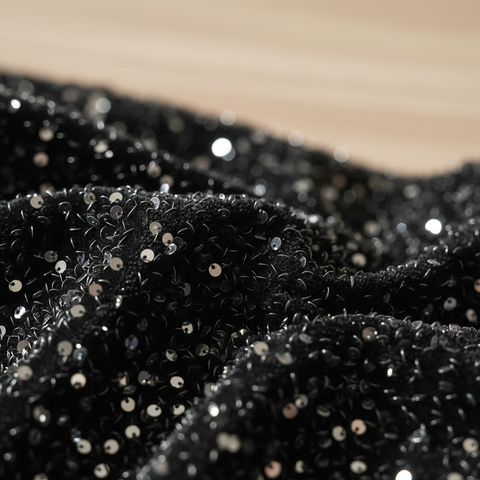 VELVET SEQUIN FABRIC