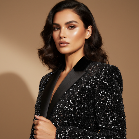 VELVET SEQUIN FABRIC