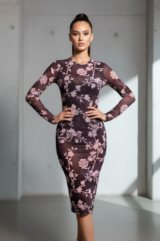 PINK FLORAL CHOCOLATE MESH - JTP 12707-10