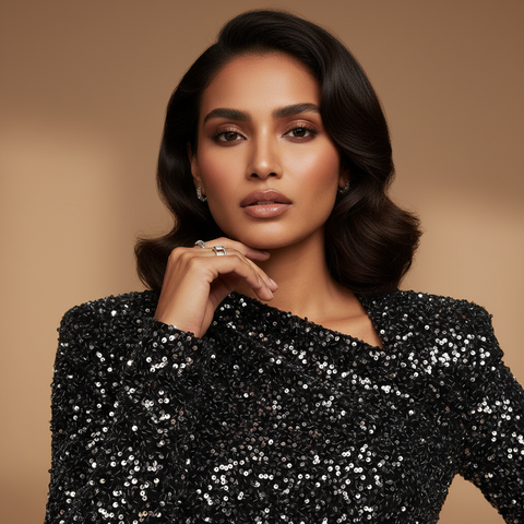 VELVET SEQUIN FABRIC