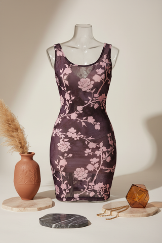 PINK FLORAL CHOCOLATE MESH - JTP 12707-10