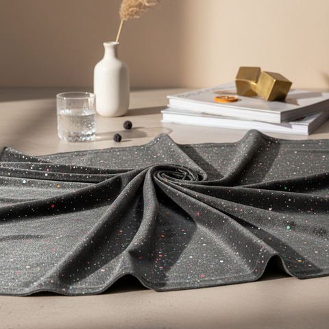 Shimmering Korean Velvet Multi Galaxy Foil Jersey