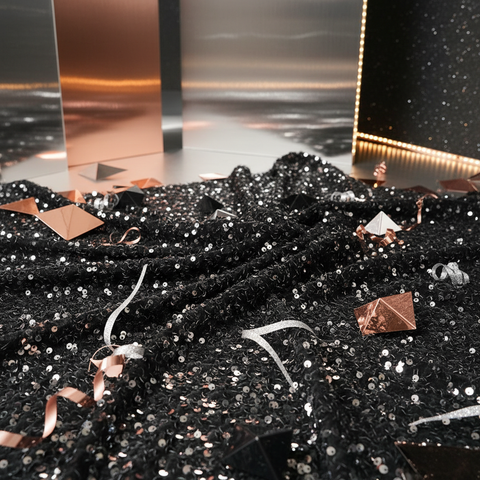 VELVET SEQUIN FABRIC