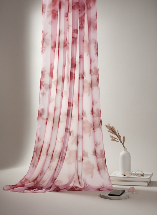 SIDE BY SIDE CHIFFON FLORAL PRINT