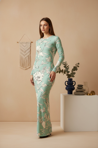 BOGOTA FABRIC WITH ELEGANT LINEAR BOTANICAL STYLE