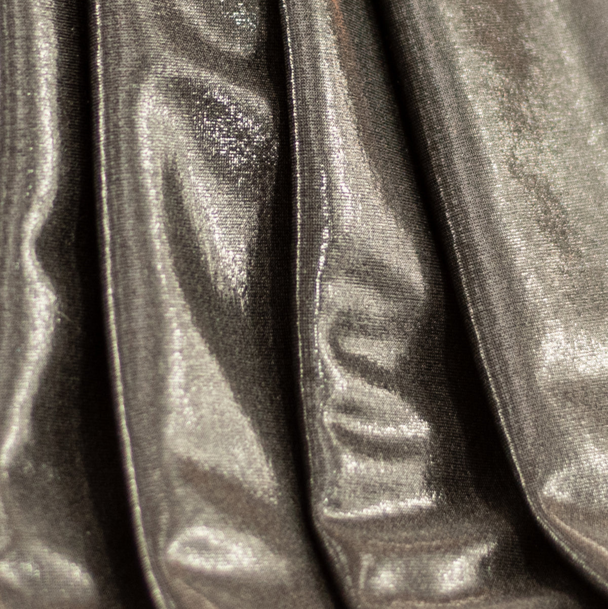 Shiny Poly Slinky Frice Foil Fabric In Polyester Blend Poly Slinky